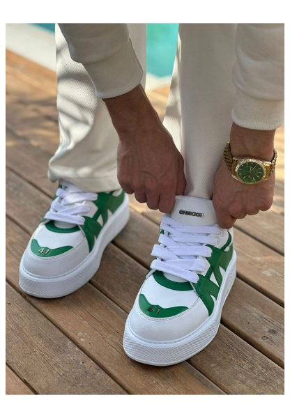 MN2407 - CBT Star-X Erkek Spor Ayakkabı BEYAZ/YESIL