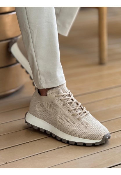 MN2409 - Triko Erkek Ayakkabı BEJ