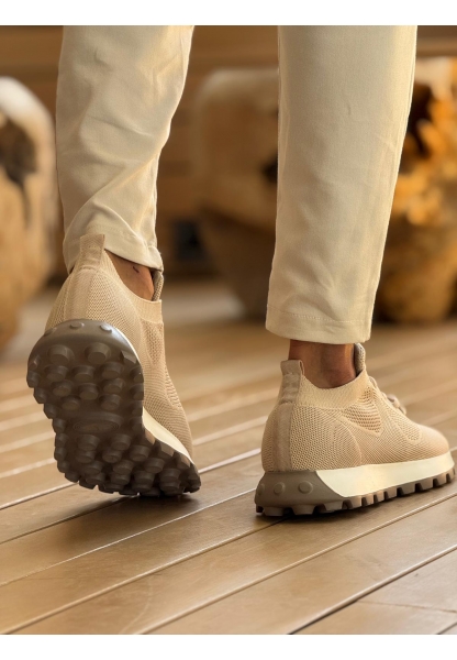 MN2409 - Triko Erkek Ayakkabı BEJ