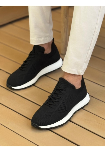 MN2409 - Triko Erkek Ayakkabı SIYAH