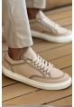 MN2505 - Keten Erkek Ayakkabı BEJ/BEJ