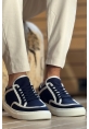 MN2505 - Keten Erkek Ayakkabı Lacivert Beyaz