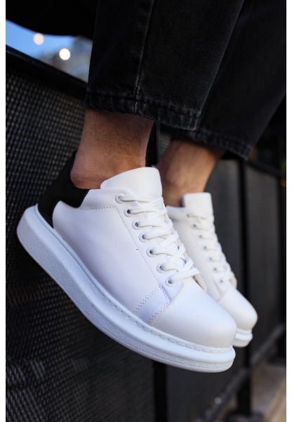 MN256 - CBT Estrella Erkek Ayakkabı BEYAZ/SIYAH