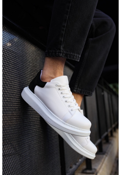 MN256 - CBT Estrella Erkek Ayakkabı BEYAZ/SIYAH