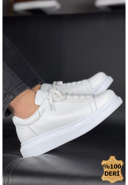 MN257 - DBT Estrella Deri Erkek Ayakkabı BEYAZ
