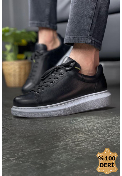 MN257 - DBT Estrella Deri Erkek Ayakkabı SIYAH
