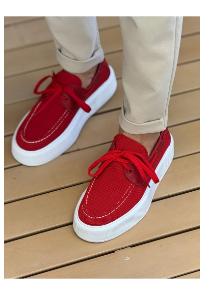 MN2602 - Triko Erkek Ayakkabı KIRMIZI