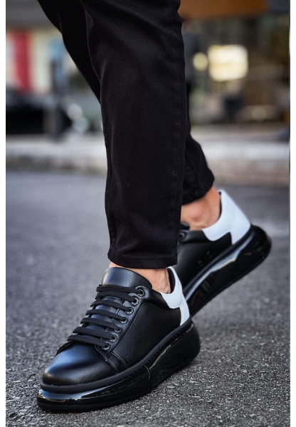 MN295 - CST Sollıevo Erkek Ayakkabı SIYAH/BEYAZ