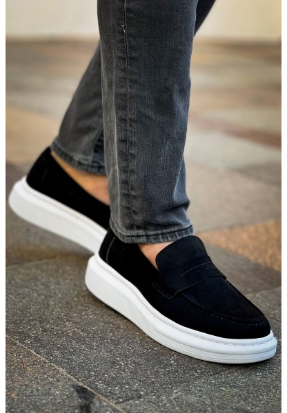 MN615 - Lüx Süet Erkek Ayakkabı SIYAH