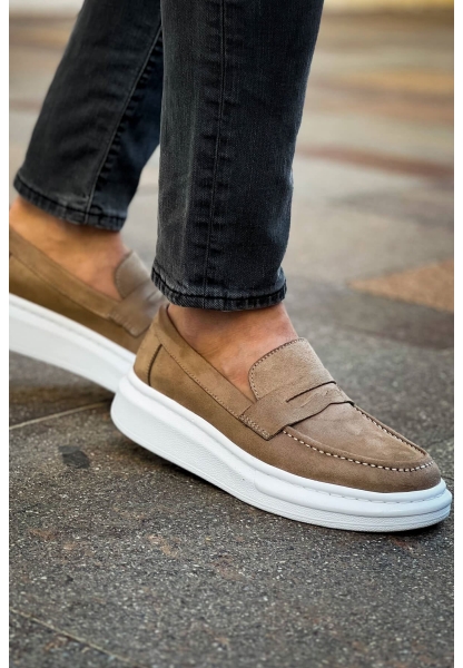 MN615 - Lüx Süet Erkek Ayakkabı VIZON