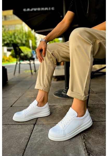 MN979 - Santoni CRT Spor Erkek Ayakkabı BEYAZ