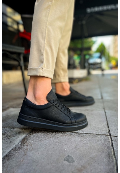 MN979 - Santoni CRT Spor Erkek Ayakkabı SIYAH