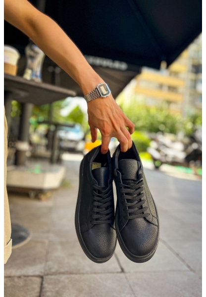 MN979 - Santoni CRT Spor Erkek Ayakkabı SIYAH