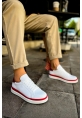 MN979 - Santoni GBT Spor Erkek Ayakkabı BEYAZ/KIRMIZI