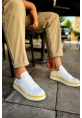 MN979 - Santoni GBT Spor Erkek Ayakkabı BEYAZ/SARI