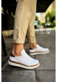 MN979 - Santoni GBT Spor Erkek Ayakkabı BEYAZ/TABA