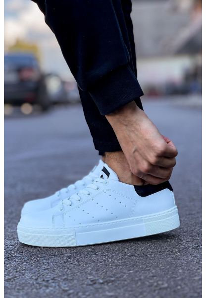 MN983 - CBT Tennis Erkek Ayakkabı BEYAZ/SIYAH