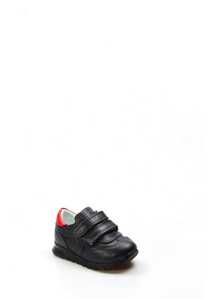 Ayakkabıhane İçi Dışı Hakiki Deri Lacivert Kırmızı Bebek Casual Ayakkabı AH0700621900