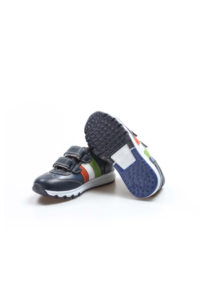 Ayakkabıhane İçi Dışı Hakiki Deri Lacivert Unisex Çocuk Sneaker Spor Ayakkabı AH07006161800