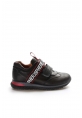 Ayakkabıhane İçi Dışı Hakiki Deri Siyah Kırmızı Unisex Çocuk Sneaker Spor Ayakkabı AH070062411020