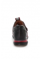 Ayakkabıhane İçi Dışı Hakiki Deri Siyah Kırmızı Unisex Çocuk Sneaker Spor Ayakkabı AH070062411020