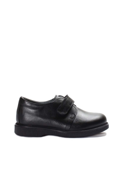 Ayakkabıhane İçi Dışı Hakiki Deri Siyah Unisex Çocuk Casual Rahat Ayakkabı AH07006241913