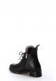 Ayakkabıhane İçi Kürklü Dışı Hakiki Deri Kadın Siyah Kısa Topuklu Klasik Bot AH0706411261545