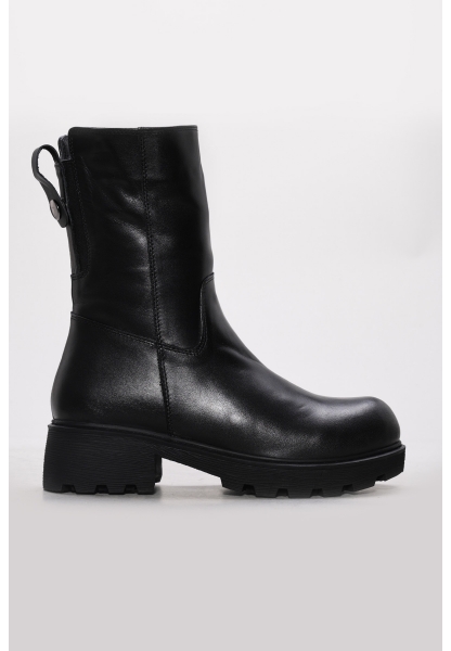 Ayakkabıhane Hakiki Deri Kürklü Siyah Kadın Klasik Bot AH07124KZA3111