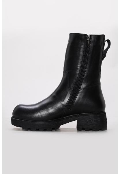 Ayakkabıhane Hakiki Deri Kürklü Siyah Kadın Klasik Bot AH07124KZA3111