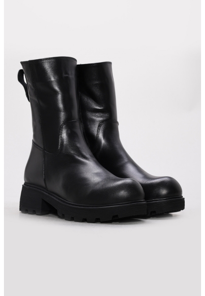 Ayakkabıhane Hakiki Deri Kürklü Siyah Kadın Klasik Bot AH07124KZA3111