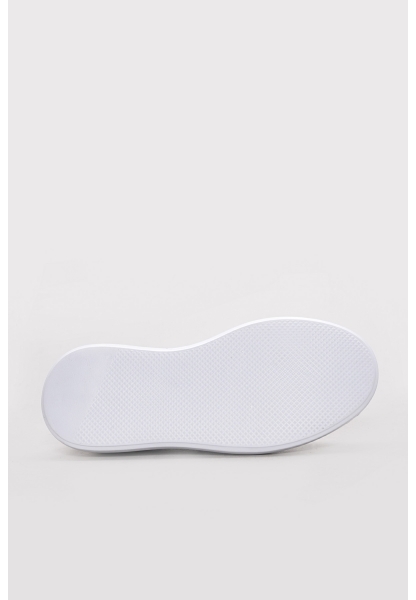 Ayakkabıhane İçi Dışı Hakiki Deri Beyaz EVA Erkek Spor Sneaker Ayakkabı AH081261311112