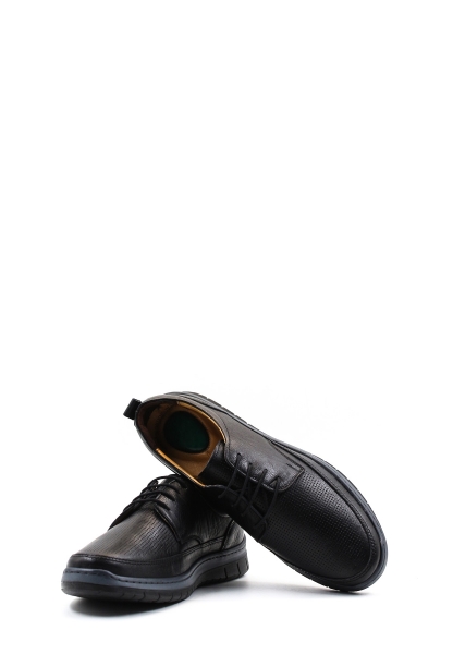  Ayakkabıhane İçi Dışı Hakiki Deri Siyah Rahat Erkek Casual Ayakkabı AH08126131915
