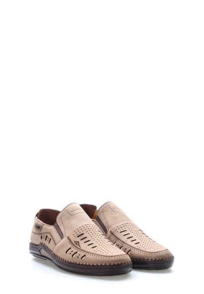 Ayakkabıhane Kaliteli Hakiki Nubuk Deri Kum Erkek Spor Sneaker Ayakkabı AH08126131515