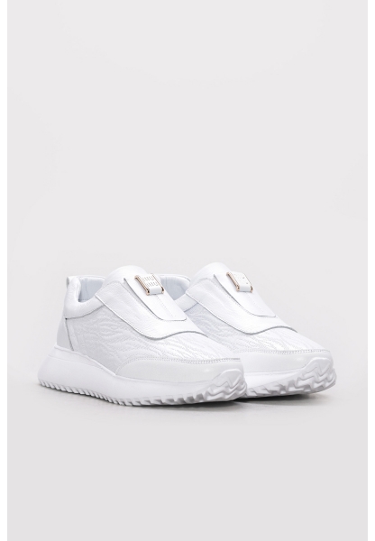 Ayakkabıhane İçi Dışı Hakiki Deri Beyaz Rahat Kadın Spor Ayakkabı AH081362611024