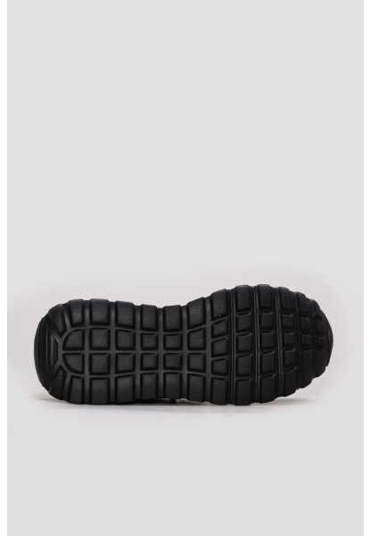 Ayakkabıhane İçi Dışı Hakiki Deri Siyah Tarz Kadın Spor Ayakkabı AH0813626111012