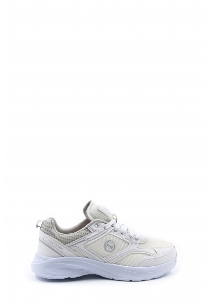 Ayakkabıhane Beyaz Gümüş Kadın Sneaker Ayakkabı AH07140ZA585