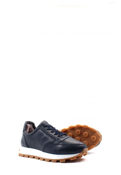 Ayakkabıhane İçi Kürklü Dışı Hakiki Deri Lacivert Erkek Spor Sneaker AyakkabıAH081541171835