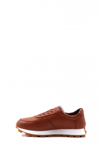 Ayakkabıhane İçi Dışı Hakiki Deri Taba Erkek Spor Sneaker Ayakkabı AH0815411131813