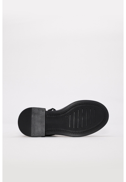 Ayakkabıhane Hakiki Deri Siyah Rugan Unisex Çocuk Casual Ayakkabı AH07157XA034