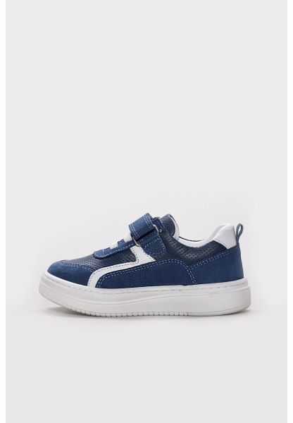 Ayakkabıhane İçi Dışı Hakiki Deri Mavi Unisex Çocuk Casual Günlük AH081572412127