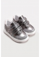 Ayakkabıhane İçi Dışı Hakiki Deri Gri Parlak Kız Çocuk  Spor Sneaker AH08157241116