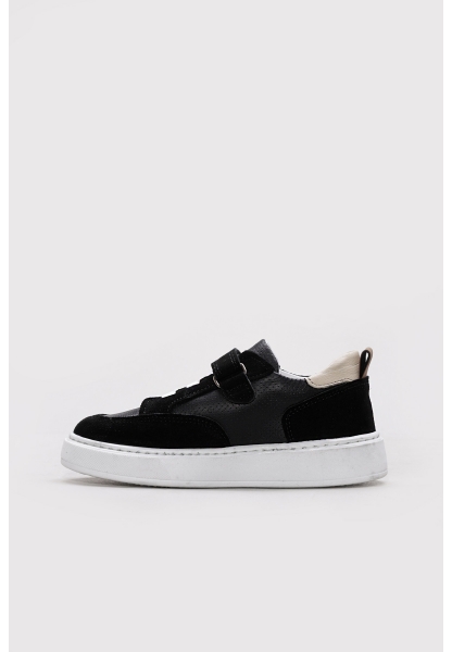 Ayakkabıhane İçi Dışı Hakiki Süet Deri Siyah Unisex Çocuk Casual Ayakkabı AH08157241165