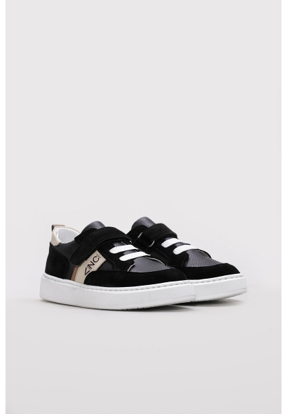 Ayakkabıhane İçi Dışı Hakiki Süet Deri Siyah Unisex Çocuk Casual Ayakkabı AH08157241165