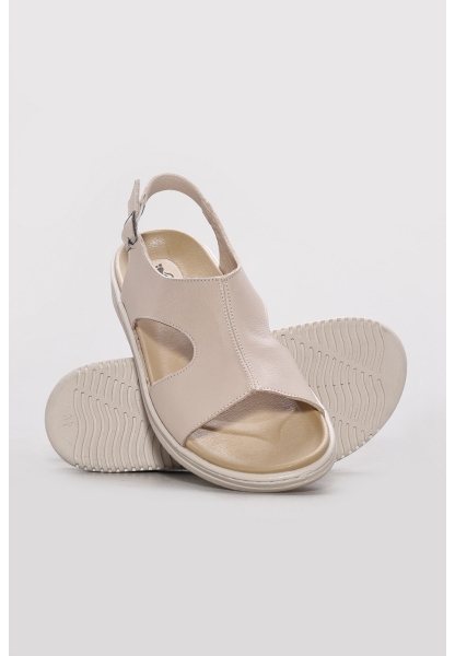 Ayakkabıhane Hakiki Deri Bej Kadın Klasik Ayakkabı AH07160ZASN0230