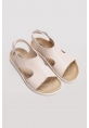 Ayakkabıhane İçi Dışı Hakiki Deri Bej Kadın Yazlık Sandalet AH0816026119140335