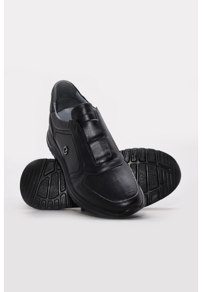 Ayakkabıhane İçi Dışı Hakiki Deri Siyah Erkek Casual Günlük Ayakkabı AH08161131355