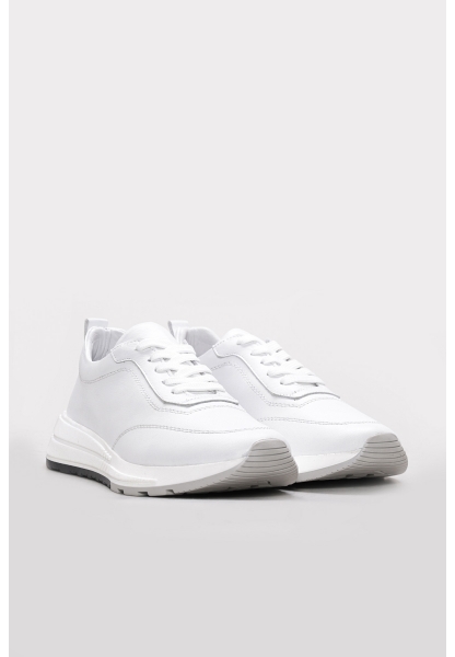 Ayakkabıhane Hakiki Deri Beyaz Kadın Casual Ayakkabı AH07169ZA003