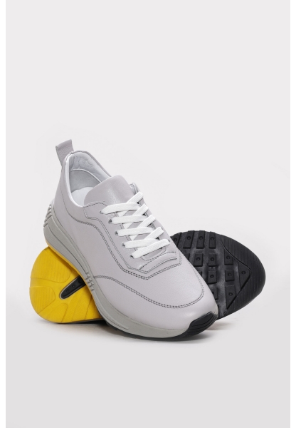 Ayakkabıhane Hakiki Deri Gri Kadın Casual Ayakkabı AH07169ZA003