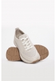 Ayakkabıhane İçi Dışı Hakiki Deri Bej Kadın Spor Sneaker Ayakkabı AH081692616418