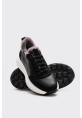 Ayakkabıhane İçi Kürklü Dışı Hakiki Süet Deri Siyah Kadın Spor Sneaker Ayakkabı AH08182112613428